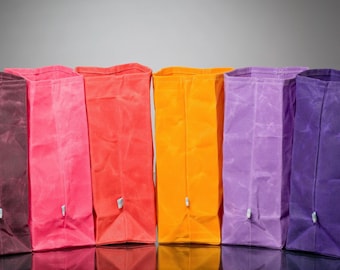 Waxed Canvas Lunch Bag, Work Lunch Bag, Reusable Lunch Sack, Minimalist Lunch Tote, Canadian Made