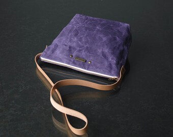 Handmade Small Waxed Canvas Purse - Durable, eco friendly mini bag - Stylish waxed canvas purse for girls and women