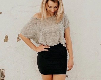 Eco Linen Jersey Top | Handmade Canadian T-Shirt | Everyday Lightweight Summer Wear