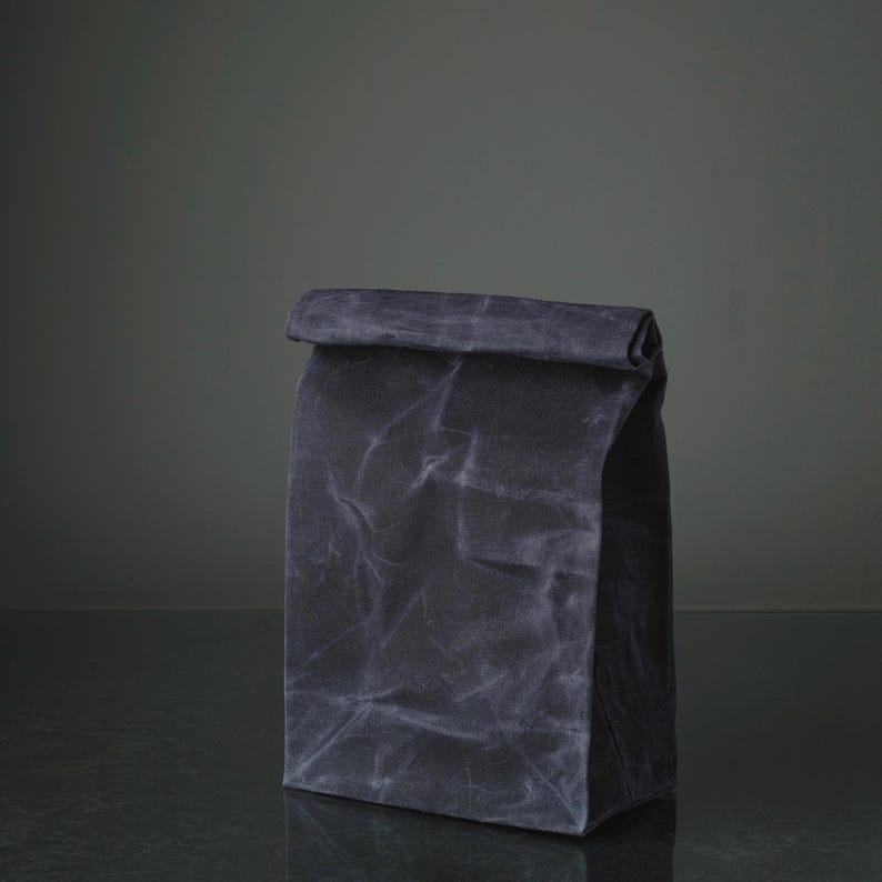 Bolsa de almuerzo de lona encerada, bolsa de almuerzo para el trabajo, bolsa de almuerzo reutilizable, bolsa de almuerzo ecológica, regalo hecho en Canadá imagen 5