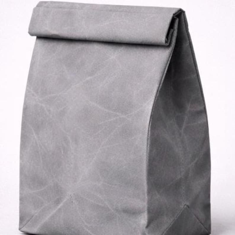 Bolsa de almuerzo de lona encerada, bolsa de almuerzo para el trabajo, bolsa de almuerzo reutilizable, bolsa de almuerzo ecológica, regalo hecho en Canadá imagen 18