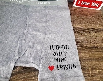 Personalized Boxer Briefs, Valentines gift for boyfriend, husband, Funny Boxer Briefs, Gift For Husband, Property Of Boxers