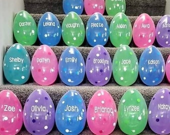 Personalized Jumbo Easter Egg, Fillable Easter Egg, Easter Basket Filler, Kids Easter Eggs, Easter Egg Gift for Kids, Easter Egg Hunt