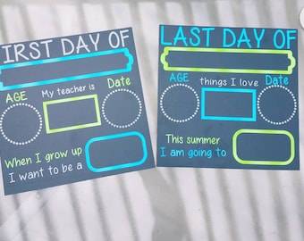 1st Day Of School Chalkboard - First Day Of School Chalkboard - Back To School Board - Last Day Of School Sign - Reusable