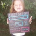 First Day Of School Chalkboard, 1st Day of School Sign, Back to School Chalkboard, Reusable