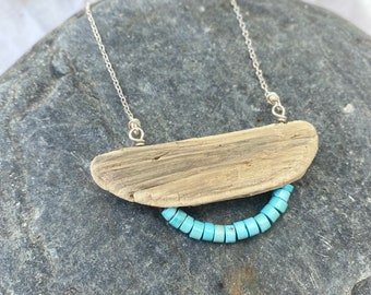 Driftwood Necklace, Organic Jewelry, One Of A Kind Jewelry, Gift for Her, unique Jewelry, Maine Made Jewelry