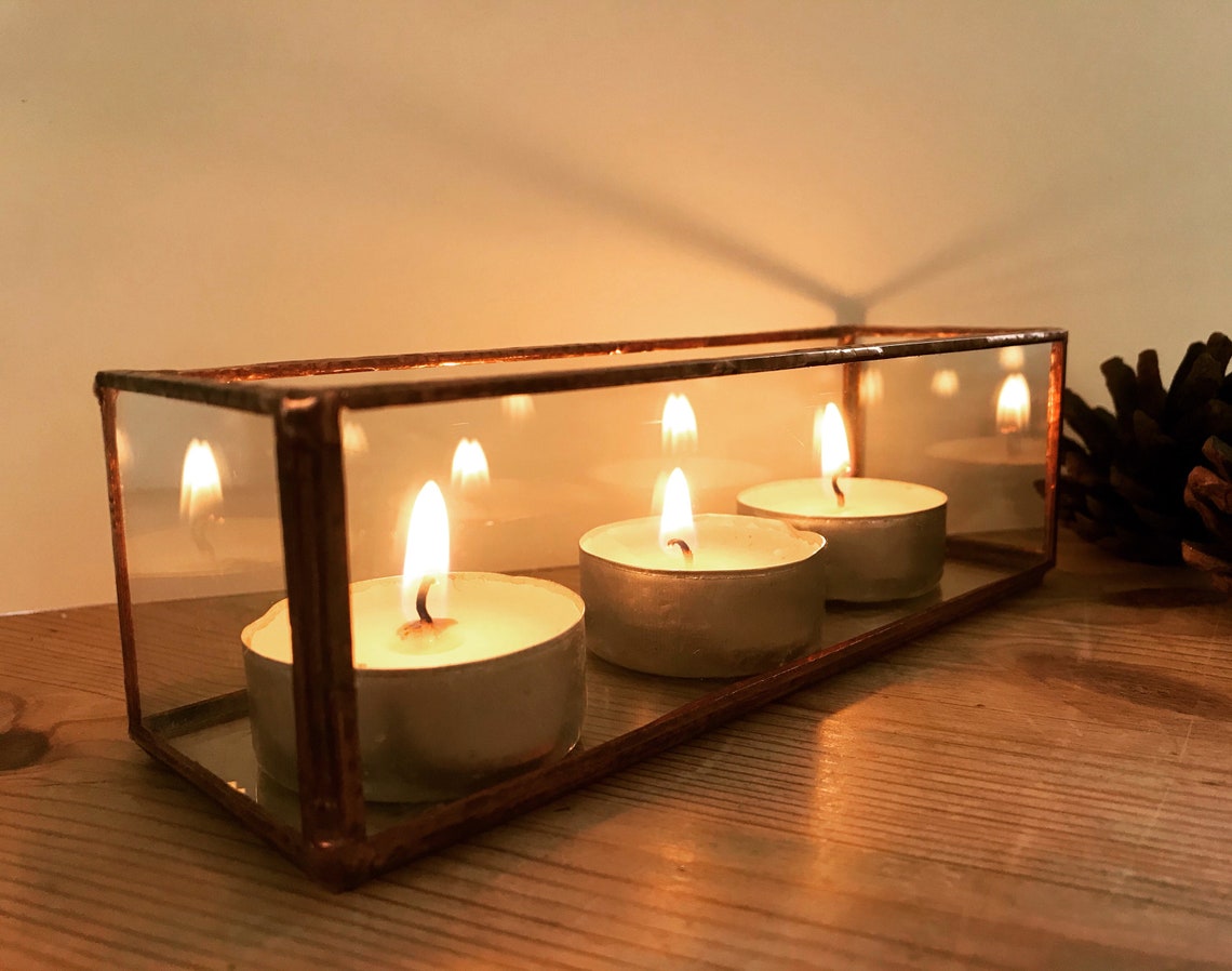 Recycled Glass Candle Holder Environmentally Friendly Gift Etsy