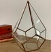 Geometric glass terrarium, small teardrop terrarium, wedding decoration, patio decor, indoor garden, sustainable gift option. 