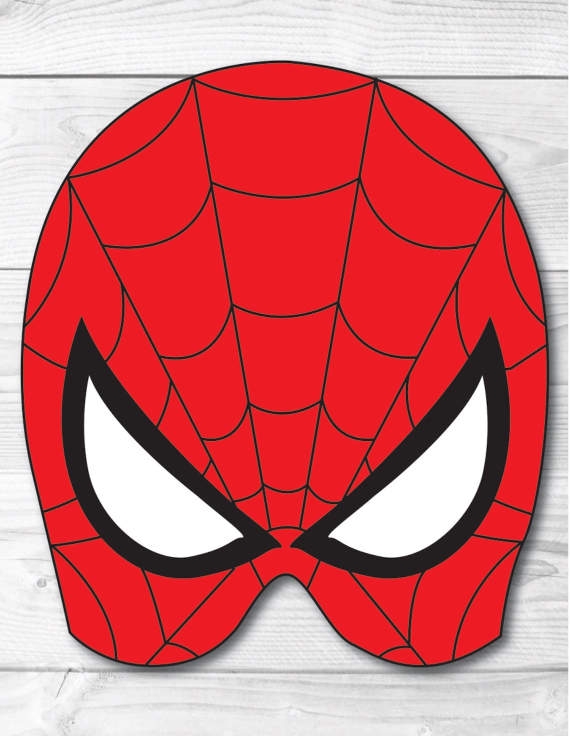 Spiderman DIY Face Mask Instant Download Paper Printable Etsy