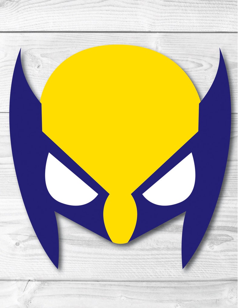 Wolverine DIY Face Mask Instant Download Paper Printable Etsy Wolverine DIY Face Mask Instant Download Paper Printable Etsy