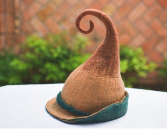 Handmade felt hat adult children autumn and winter wizard wizard wizard hat sen witch hat felt hat