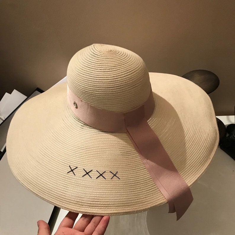Summer Shade Straw Hat Fresh Ribbon Bowknot Retro Dome Raffia Etsy