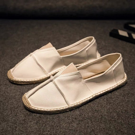Scarpe di stoffa scarpe di tela di lino stile uomo traspirante | Etsy Italia