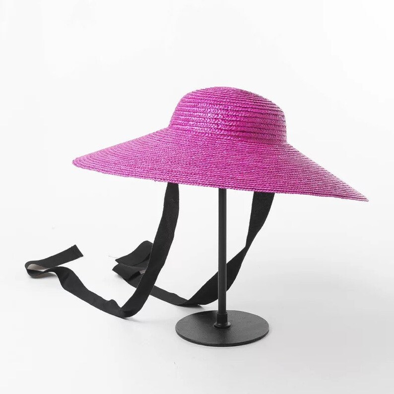 New style straw hat retro straw hat straw hat windproof tie Etsy