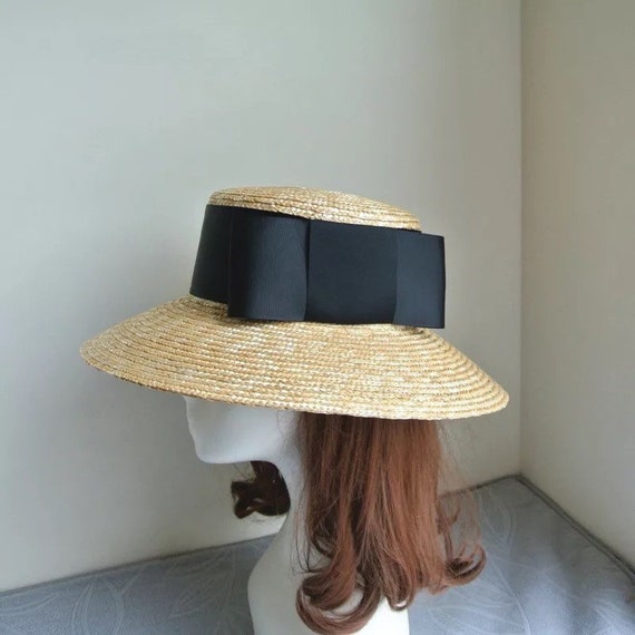 Straw hat etsy Clearance