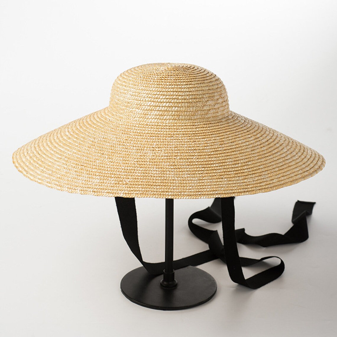 New style straw hat retro straw hat straw hat windproof tie Etsy