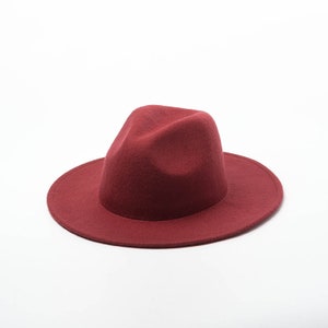 Fashionable Wool Felt Jazz Hat Unisex Warm Accessory