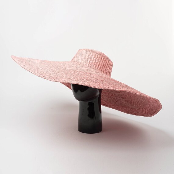 Cappello semplice e grande tesa piatta top paglia cappello | Etsy Italia