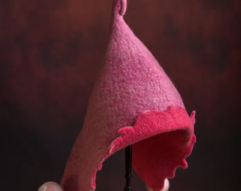 Handmade felt hat children adult autumn and winter props wizard wizard wizard elf hat witch hat handmade felt hat