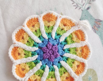 Crocheted coasters handmade crocheted coasters colored coasters