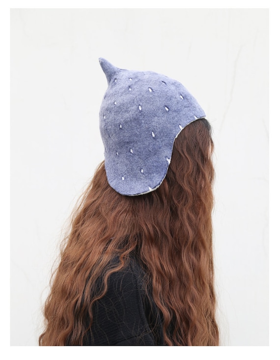 Hand-made Wool Felt Hat Ear Protector 