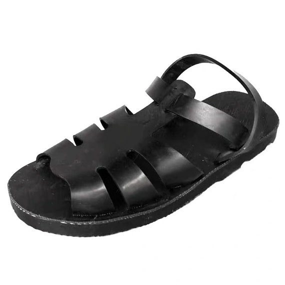 Sandalias de neumático manual hombres engrosado suela zapatos | Etsy México