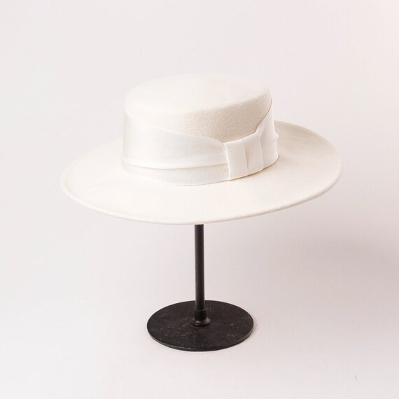 Bow Ribbon Exquisite Wool Wool Flat Top 
