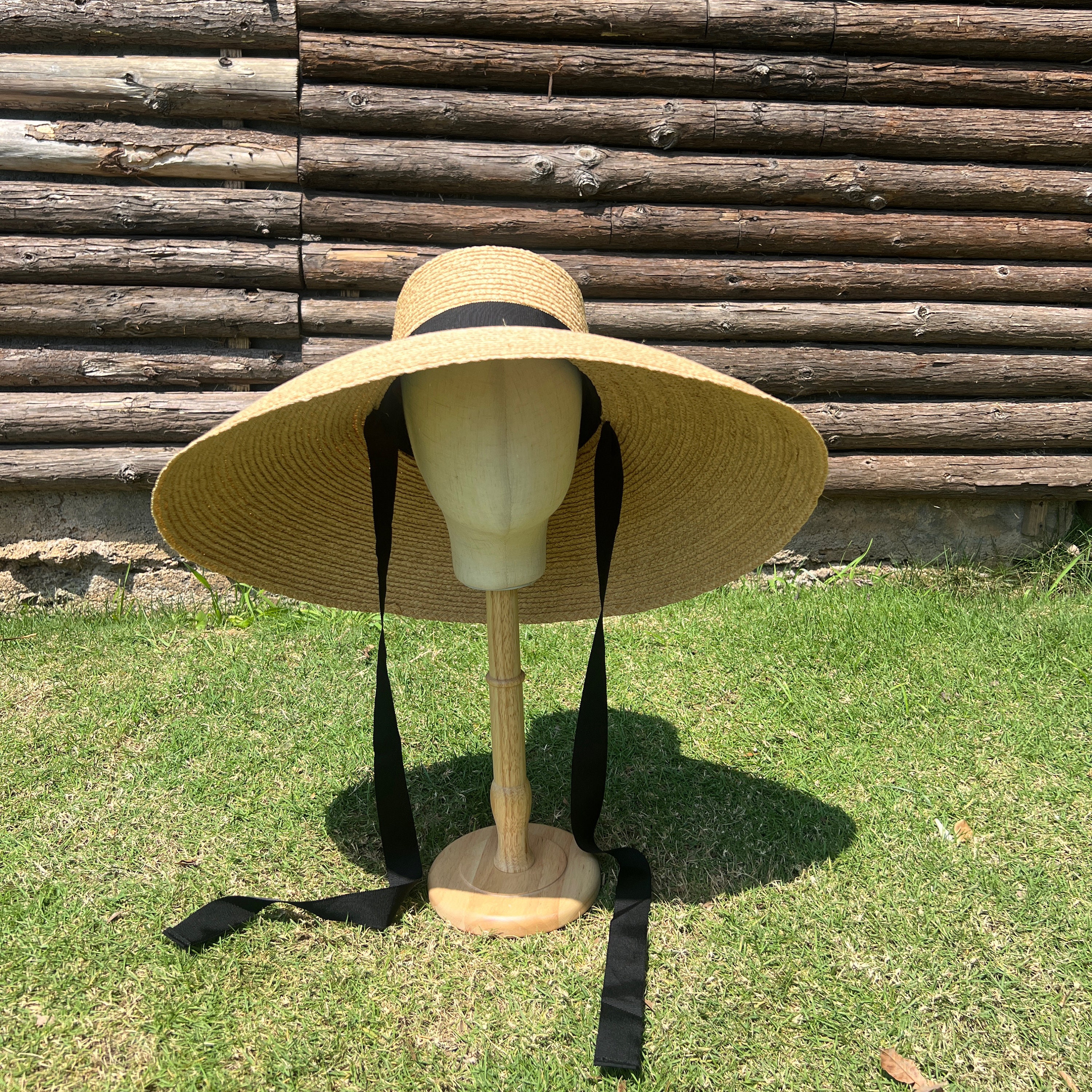 帽子 CLANE / ROUND BRIM STRAW HAT Rodeo King BAO Sisal 4 1/2