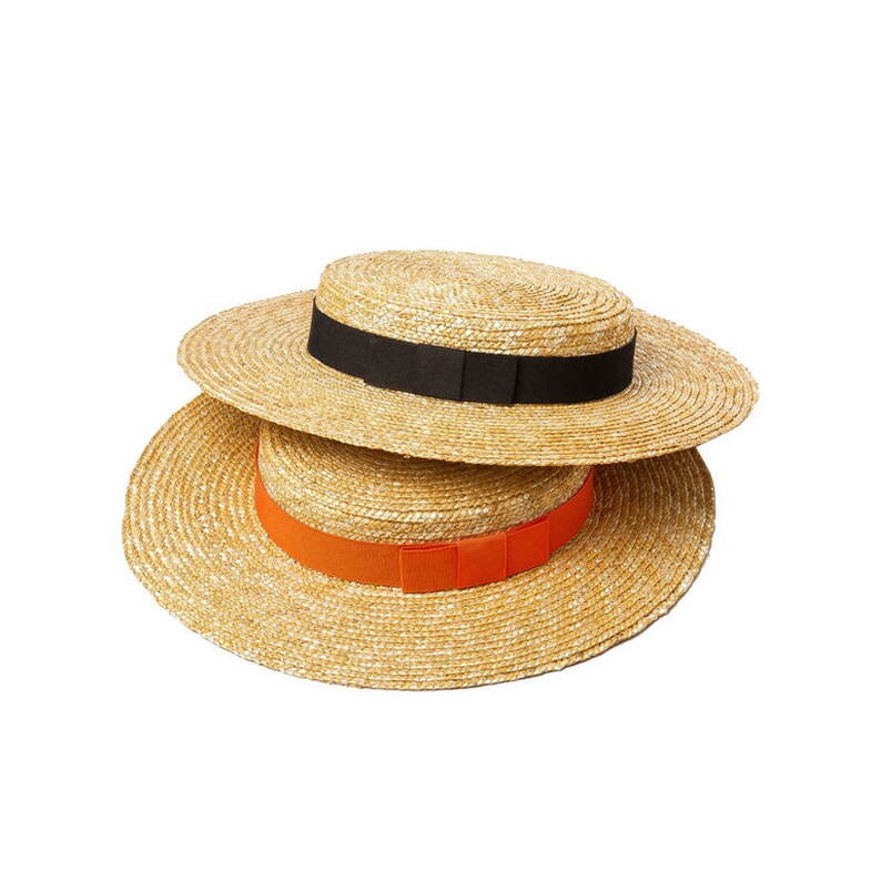 Flat Top Straw Hat for Students to Decorate the School Hat Etsy