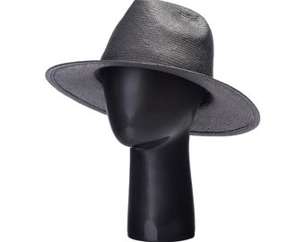 Simple leisure papyre flat top hat outdoor tourism sun protection flat top straw hat beach straw hat