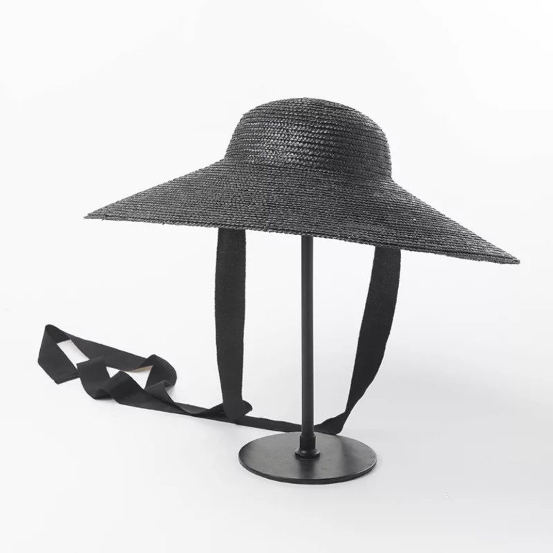New style straw hat retro straw hat straw hat windproof tie Etsy