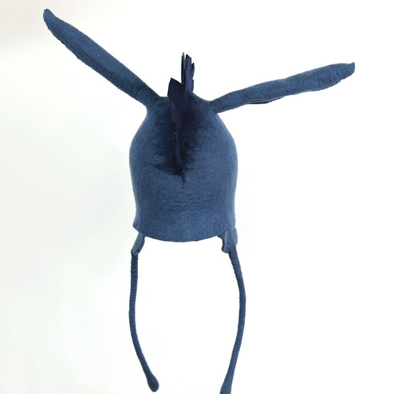 Original hand-made wool felt ear protection for women autumn winter hat donkey hat handmade felt hat