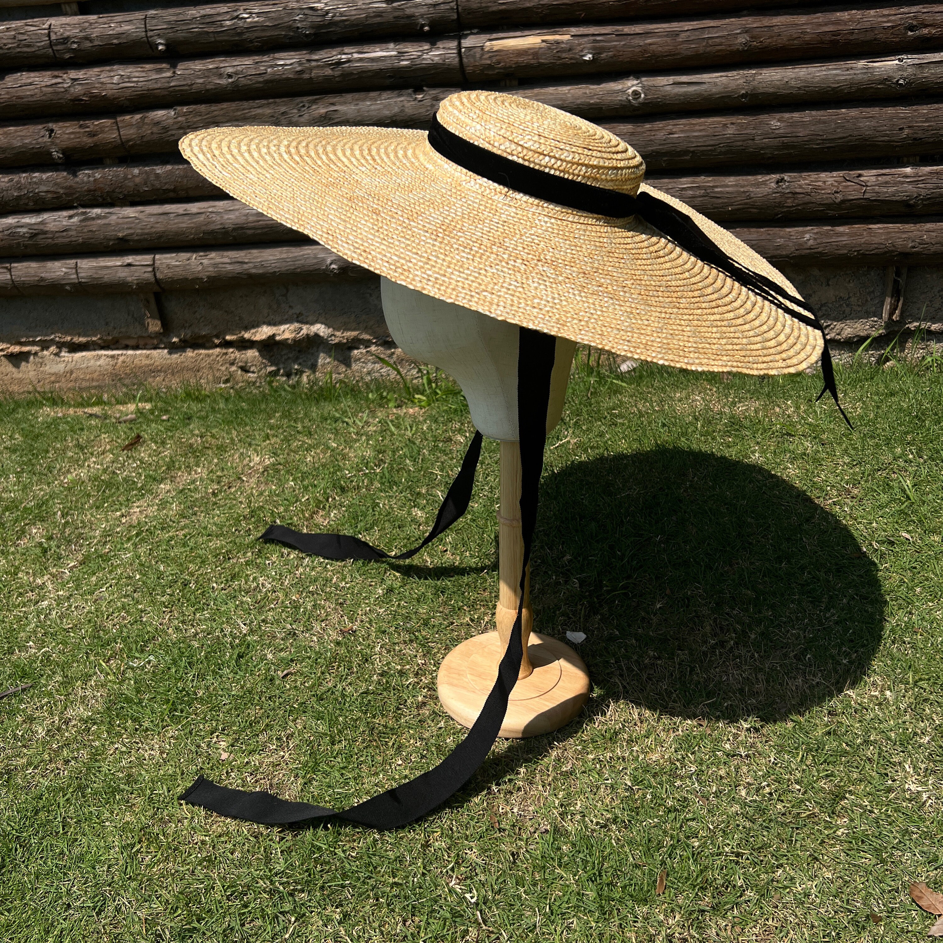 Boater Hat With Veil - Etsy display picture 1
