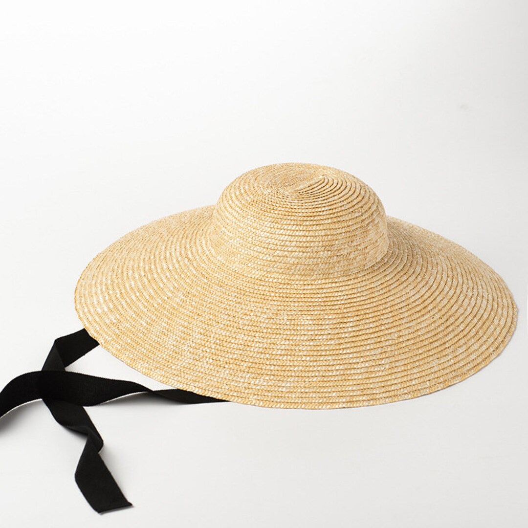 New Style Straw Hat Retro Straw Hat Straw Hat Windproof Tie Etsy