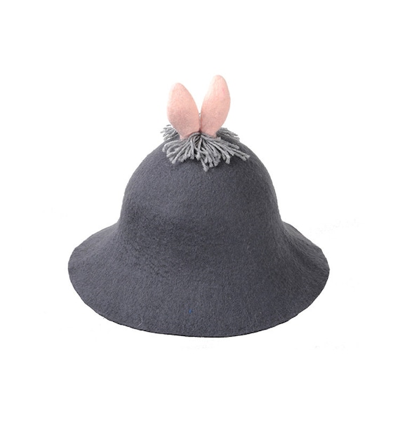 Felt Hat Lovely Rabbit Hat Angora Rabbit Handmade Wool Hat  display picture 1