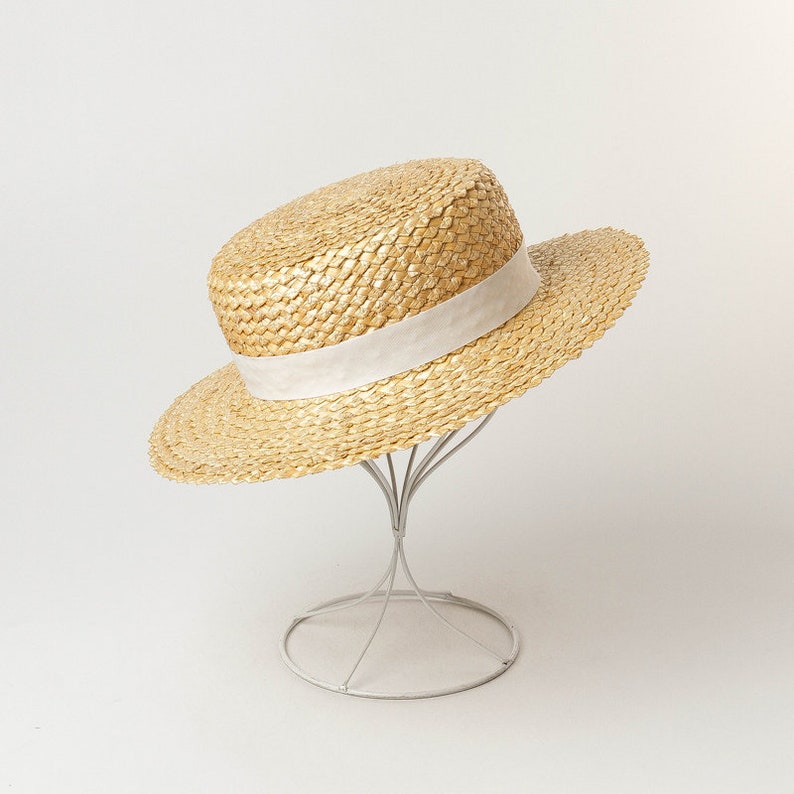 Lafite grass ball decorator plaited straw straw flat top hat travel sunscreen straw hat