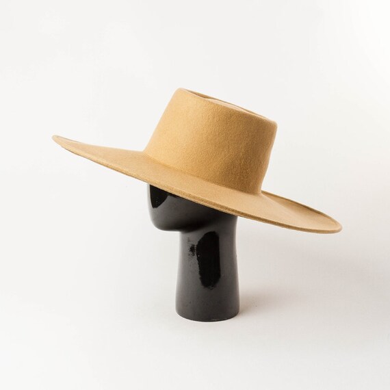 Big Brim Wool Top Hat Catwalk - Etsy 