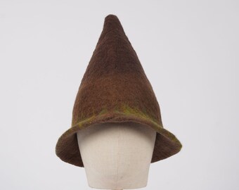 Handmade felt adult children autumn and winter magic elf hat witch hat pig years cute piggy felt hat
