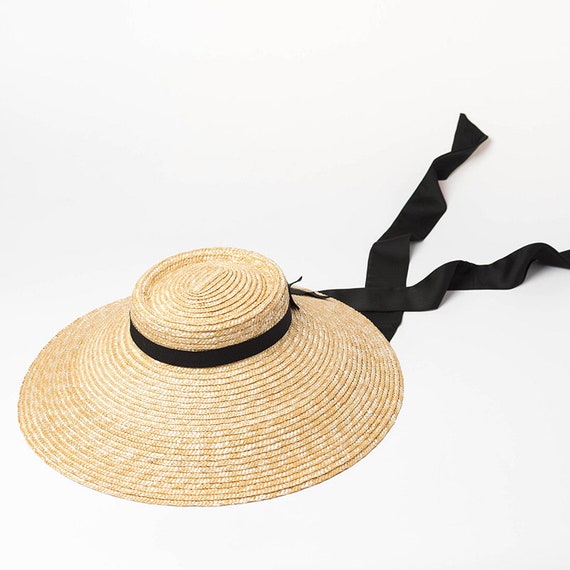 Shallow-roofed Bowknot With Straw Straw Hat Stage Fashion Show Beach Straw  Hat -  Canada