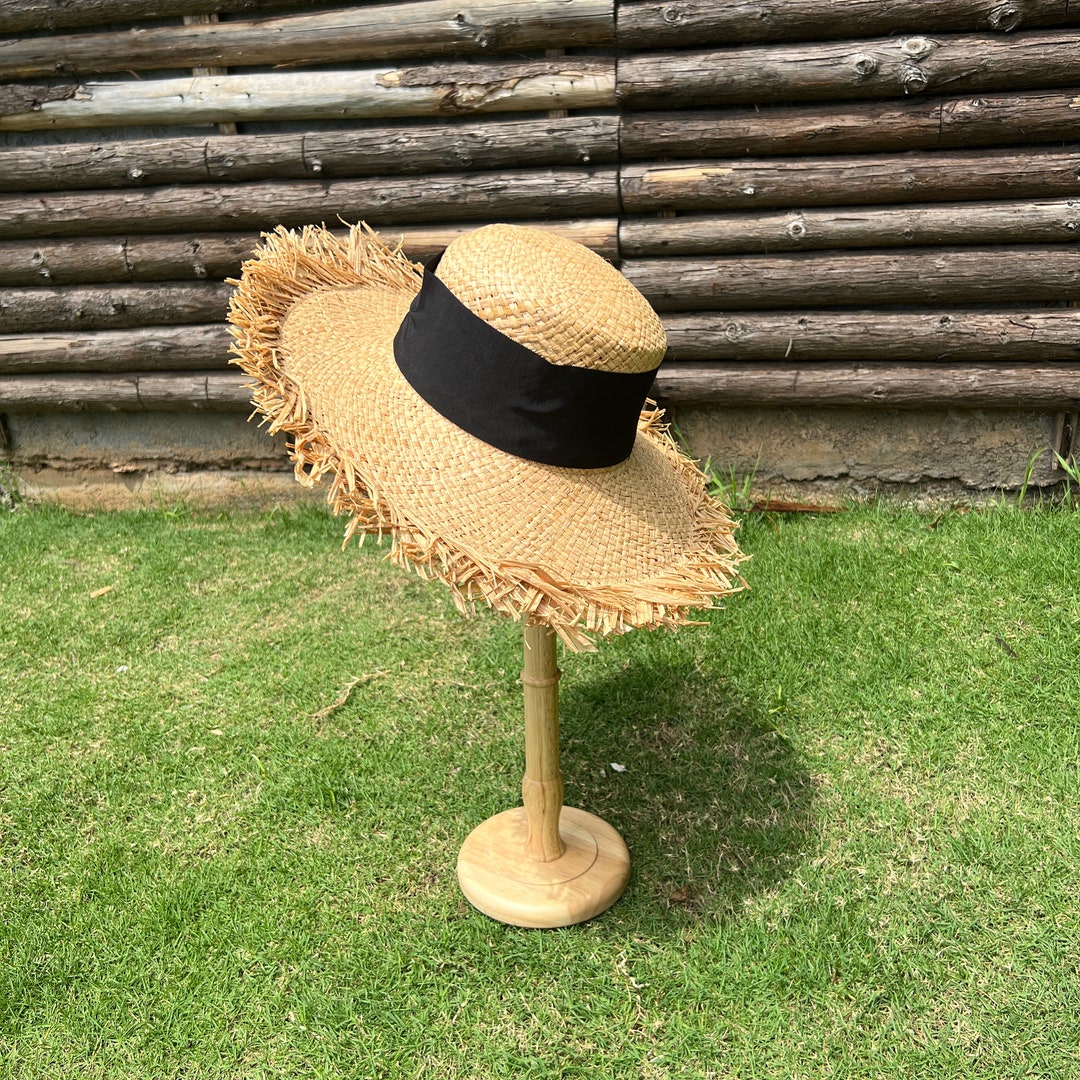 Hat Attack Raffia Braid Hat with built in SPF RAFFIA BRAID CONTINENTAL – Yarid main image 3