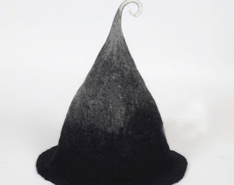 Chapeau de fée de fabrication de feutre créatif fait à la main chapeau de sorcière chapeau magique de magicien- laine de magicien feutre haut chapeau pointu chapeau de feutre chapeau de feutre manuel