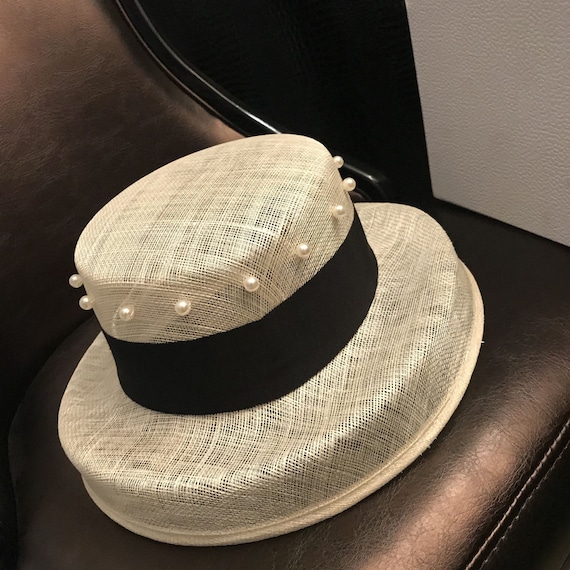 Campanile Hat Lady Summer Light Breathable Sun Hat Fashion Pearl Elegant  Straw Hat Vintage Hat Fashion Hat -  Israel