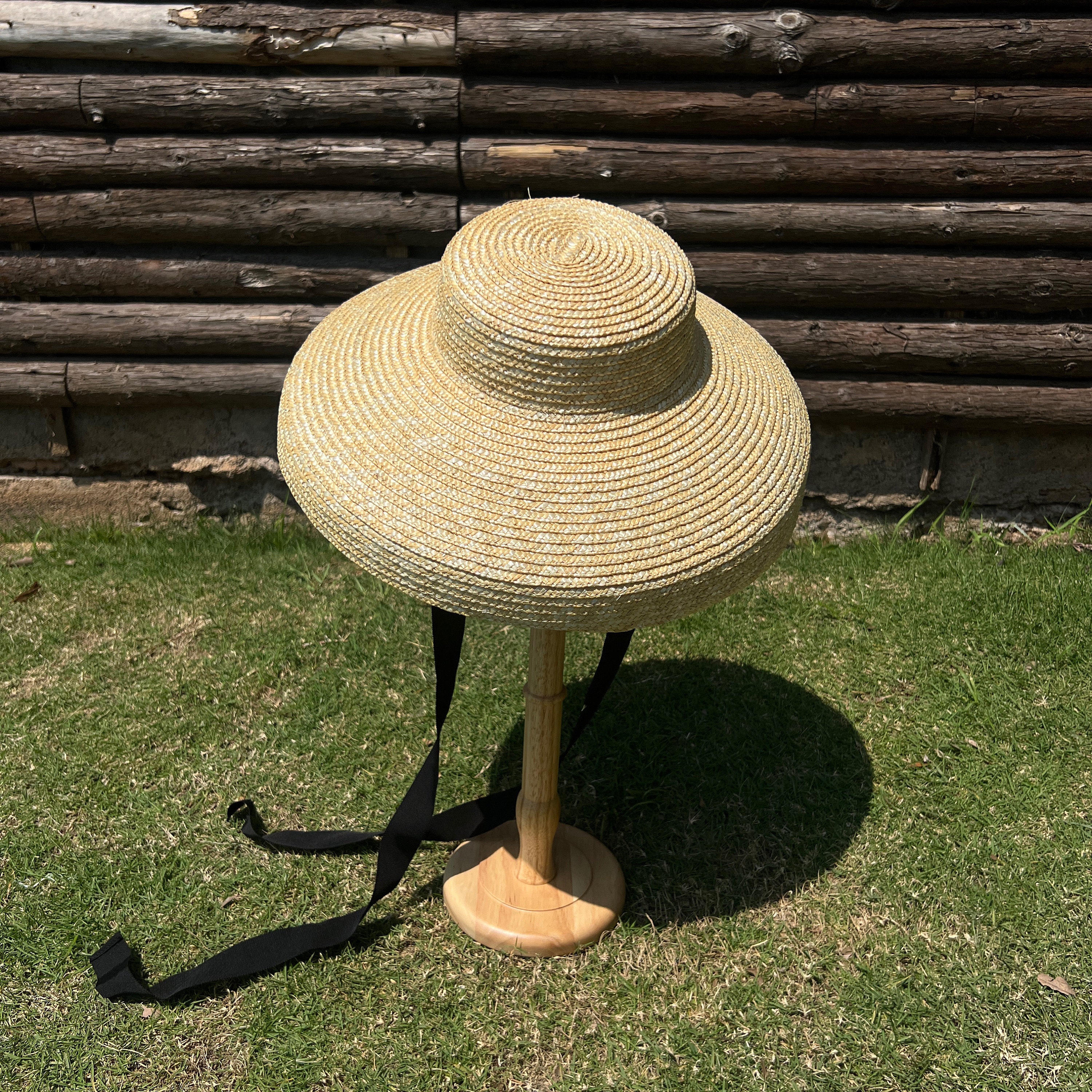 Flat Top, Large Eaves, Fine Straw Hat, Sun Shade, Sun Block  display picture 2