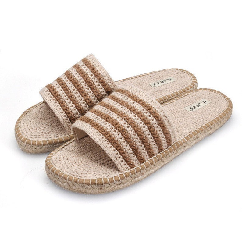 Summer New Desert Line Handmade Hemp Shoes Slippers Slippers a - Etsy