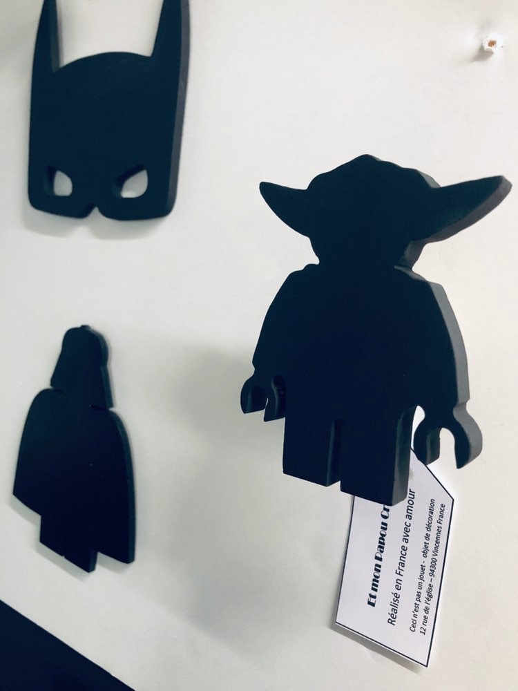Patère Star Wars coat rack wooden Master Yoda crochet for  Etsy