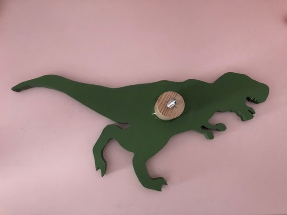 Ganci A Forma Di Dinosauro Per Cameretta - Legno Con 4 Ganci | Appendiabiti Per Bambini Colorati - Foto 8