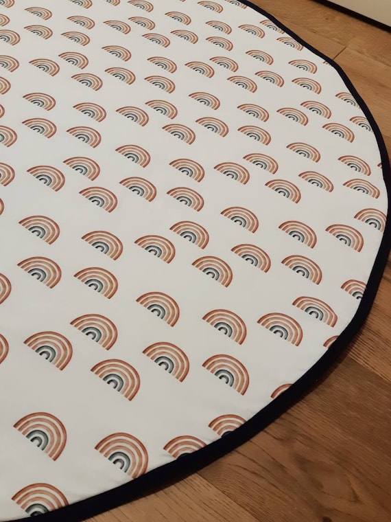 rainbow baby play mat