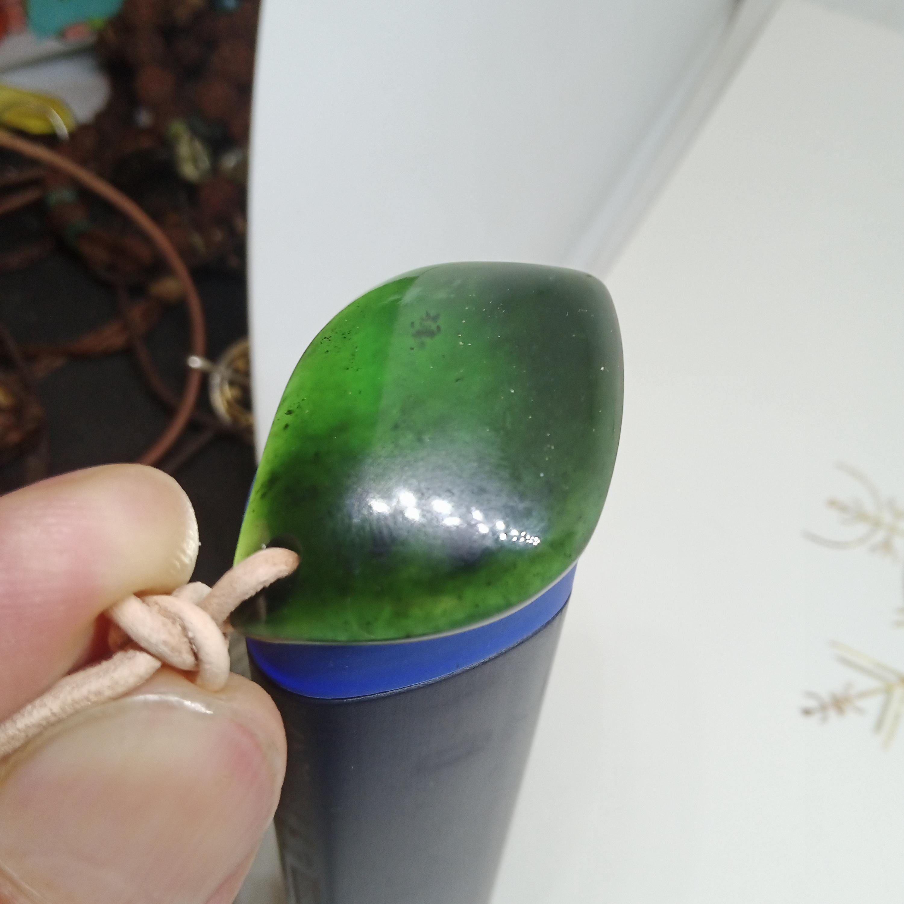 Greenland Black Jade - #1516 - Deep Green Jade With Brilliant