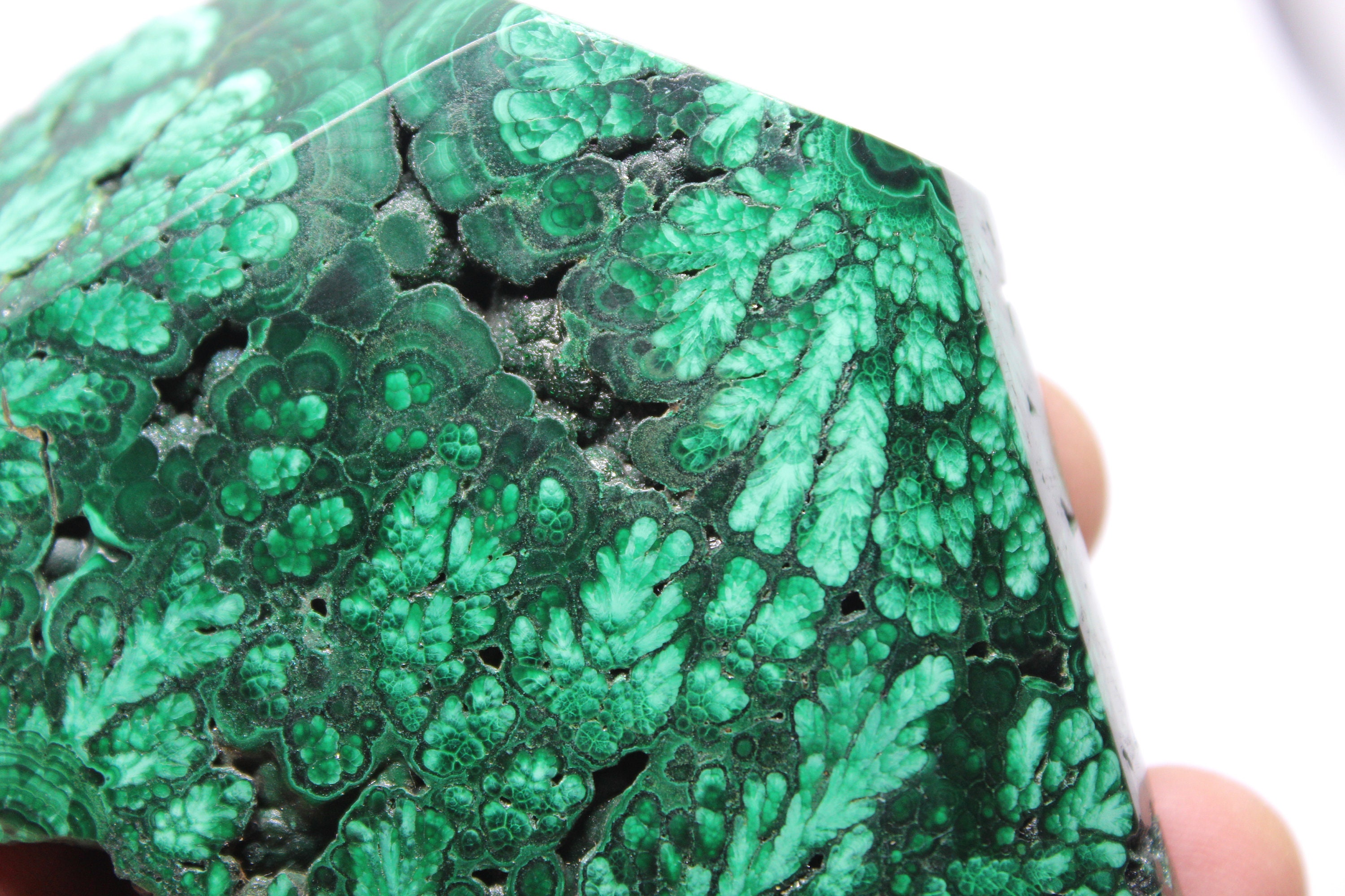Belle Plaque de Malachite - 0.256 Kg -