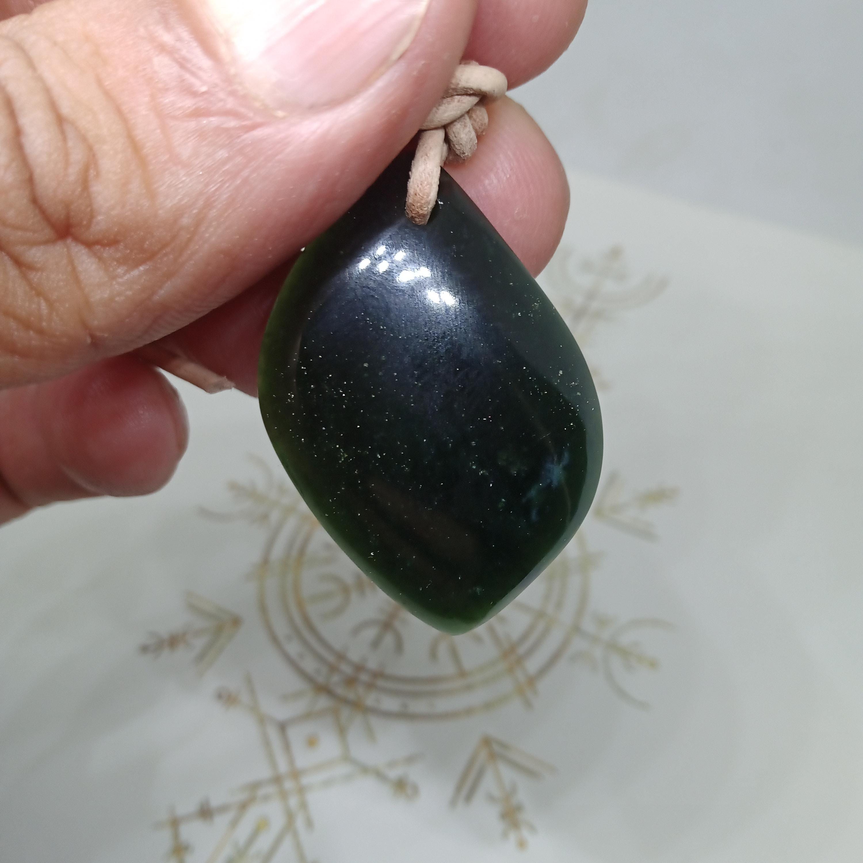 Greenland Black Jade - #1516 - Deep Green Jade With Brilliant